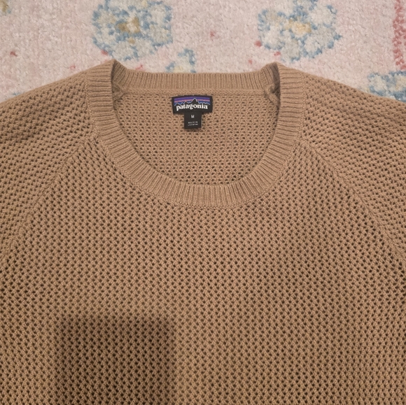 Patagonia Cashmere/Wool Tan Knit Sweater - Picture 2 of 8